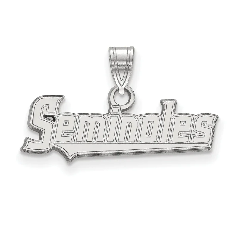 Shop Dazzling Jewelry At The Best Prices 10k White Gold Florida State Small 'Seminoles' Pendant Shop Dazzling Jewelry At The Best Prices 10k White Gold Florida State Small 'Seminoles' Pendant