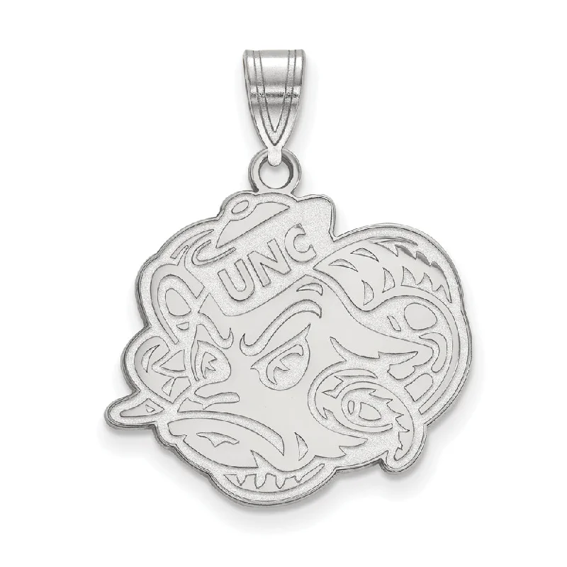 Exclusive Online Jewelry Sale – Don't Wait 10k White Gold North Carolina Large Mascot Pendant Exclusive Online Jewelry Sale – Don't Wait 10k White Gold North Carolina Large Mascot Pendant