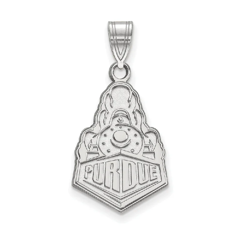 Affordable Glamour – Premium Jewelry At Special Prices 10k White Gold Purdue Large Logo Pendant Affordable Glamour – Premium Jewelry At Special Prices 10k White Gold Purdue Large Logo Pendant