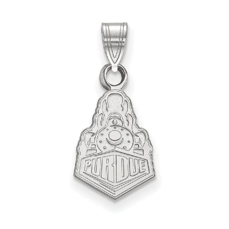 Versatile Layering Jewelry For Effortless Chic 10k White Gold Purdue Small Logo Pendant Versatile Layering Jewelry For Effortless Chic 10k White Gold Purdue Small Logo Pendant