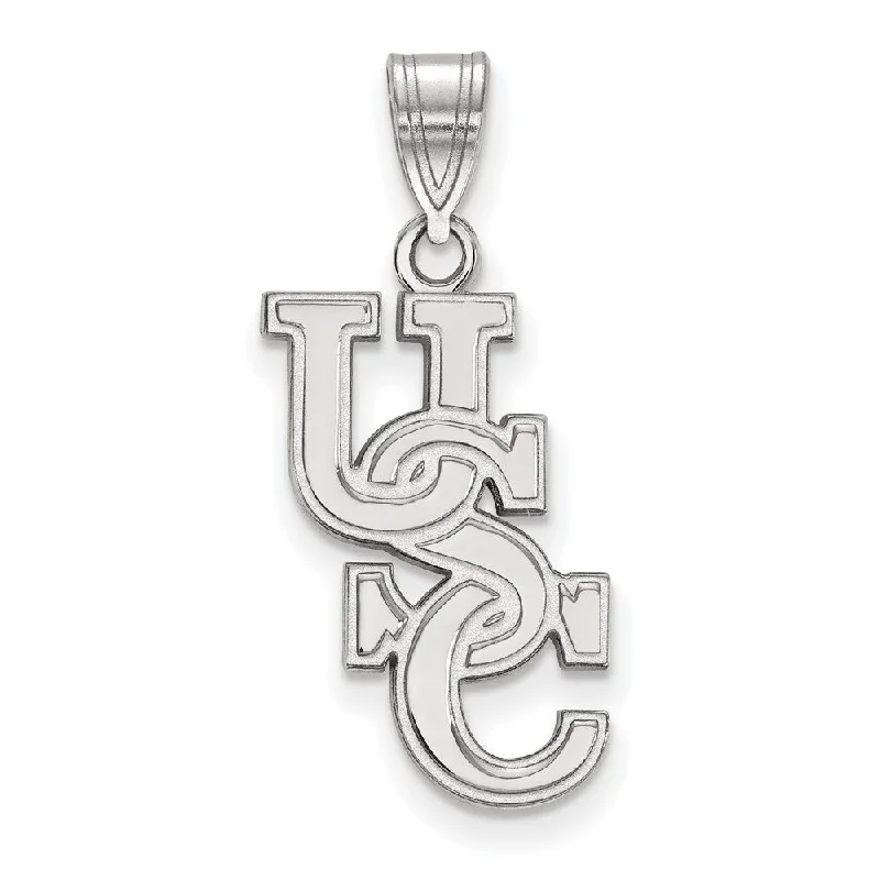 Buy More, Save More On Stunning Jewelry Pieces 10k White Gold South Carolina Large 'USC' Pendant Buy More, Save More On Stunning Jewelry Pieces 10k White Gold South Carolina Large 'USC' Pendant