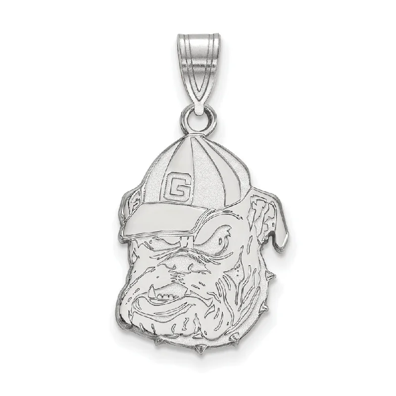 Limited-Time Offer On Elegant Jewelry Pieces 10k White Gold U. of Georgia Large Mascot Pendant Limited-Time Offer On Elegant Jewelry Pieces 10k White Gold U. of Georgia Large Mascot Pendant