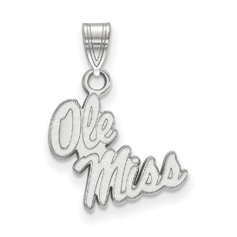 Premium Jewelry At Special Low Prices For A Limited Time 10k White Gold U. of Mississippi Small 'Ole Miss' Pendant Premium Jewelry At Special Low Prices For A Limited Time 10k White Gold U. of Mississippi Small 'Ole Miss' Pendant
