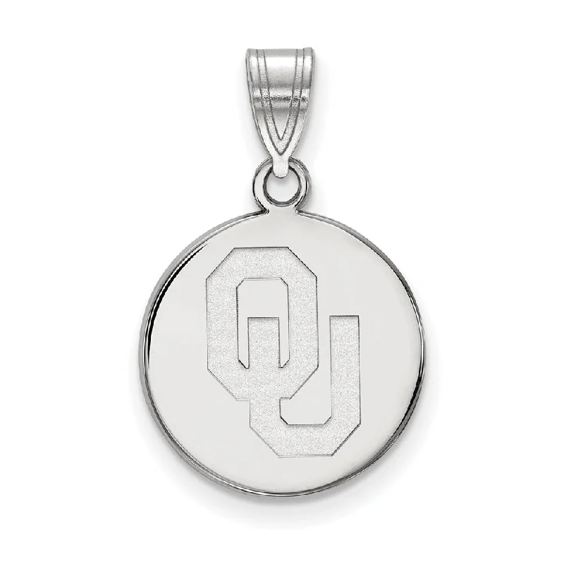 Discounted Luxury Jewelry – Shine Without The Splurge 10k White Gold U. of Oklahoma Medium 'OU' Disc Pendant Discounted Luxury Jewelry – Shine Without The Splurge 10k White Gold U. of Oklahoma Medium 'OU' Disc Pendant