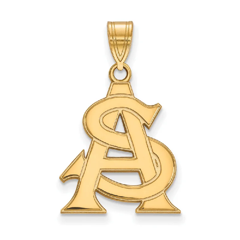 Personalized Jewelry At Special Discount Rates 10k Yellow Gold Arizona State Large 'AS' Pendant Personalized Jewelry At Special Discount Rates 10k Yellow Gold Arizona State Large 'AS' Pendant