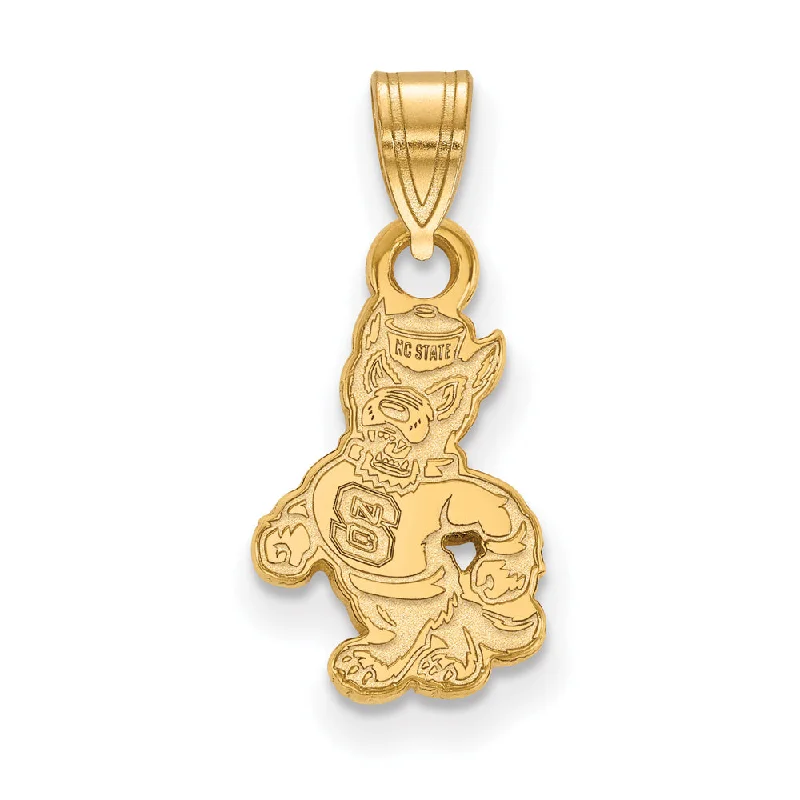 Luxury Handcrafted Jewelry For Elegant Looks 10k Yellow Gold North Carolina State Small Mascot Pendant Luxury Handcrafted Jewelry For Elegant Looks 10k Yellow Gold North Carolina State Small Mascot Pendant