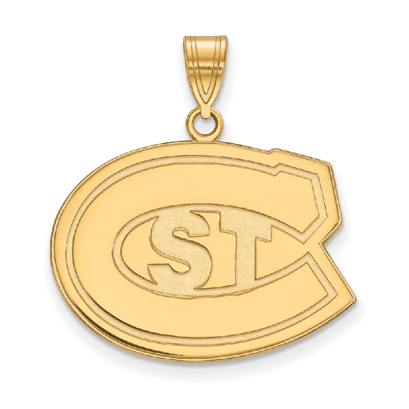 Timeless Beauty, Unbeatable Deals – Jewelry Sale On 10k Yellow Gold St. Cloud State Large 'STC' Pendant Timeless Beauty, Unbeatable Deals – Jewelry Sale On 10k Yellow Gold St. Cloud State Large 'STC' Pendant