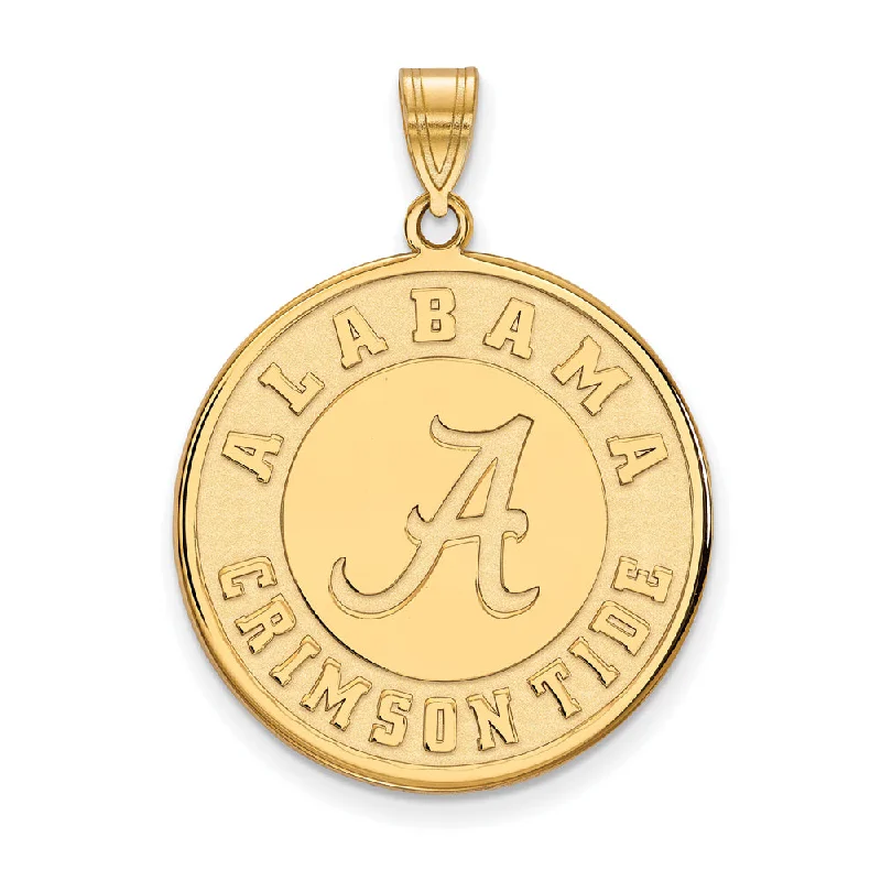 Shop Elegant Jewelry At Unbeatable Prices 10k Yellow Gold U. of Alabama XL Disc Pendant Shop Elegant Jewelry At Unbeatable Prices 10k Yellow Gold U. of Alabama XL Disc Pendant