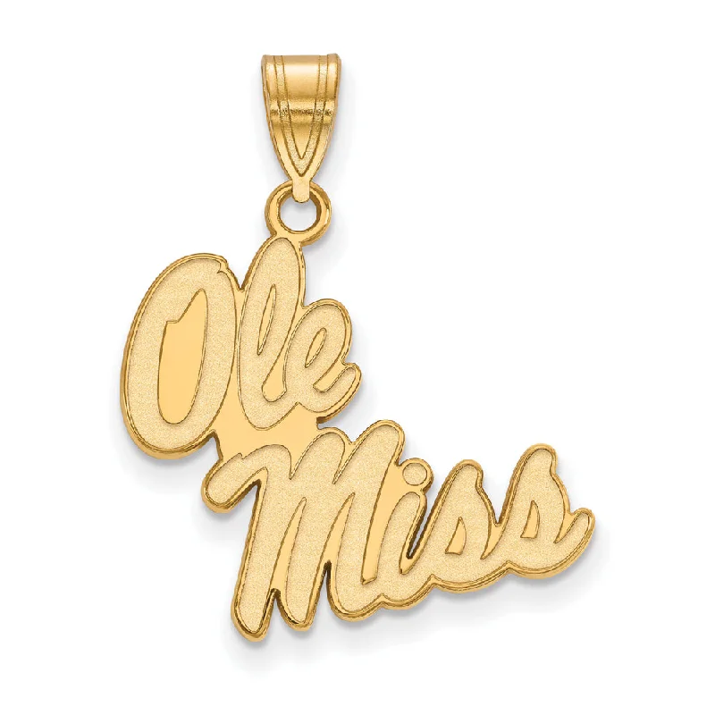 Shop Dazzling Jewelry At The Best Prices 10k Yellow Gold U. of Mississippi Large 'Ole Miss' Pendant Shop Dazzling Jewelry At The Best Prices 10k Yellow Gold U. of Mississippi Large 'Ole Miss' Pendant
