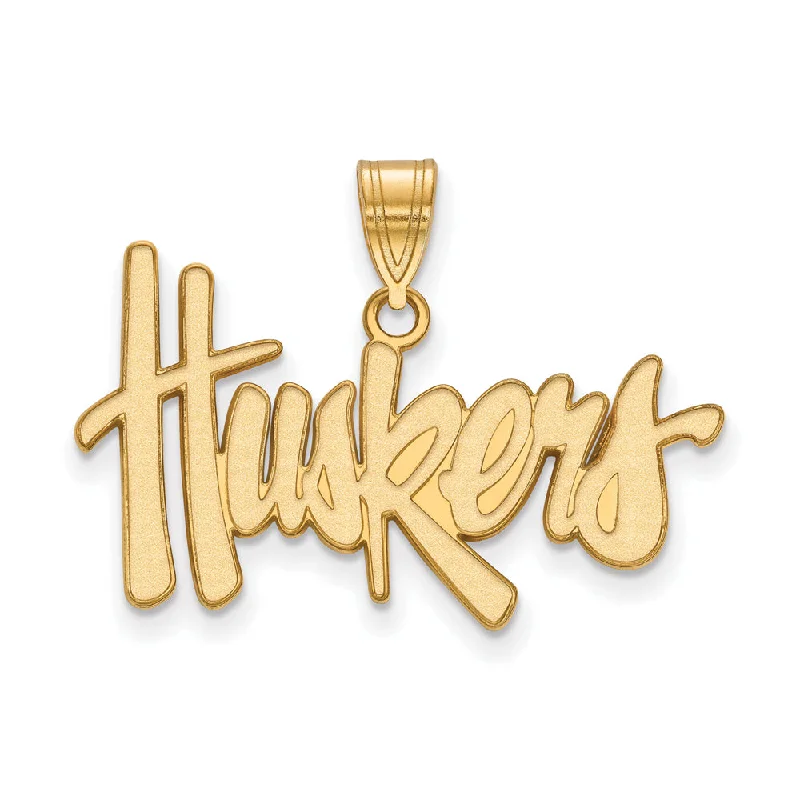 Trendy Minimalist Jewelry For Everyday Wear 10k Yellow Gold U. of Nebraska Large 'Huskers' Pendant Trendy Minimalist Jewelry For Everyday Wear 10k Yellow Gold U. of Nebraska Large 'Huskers' Pendant
