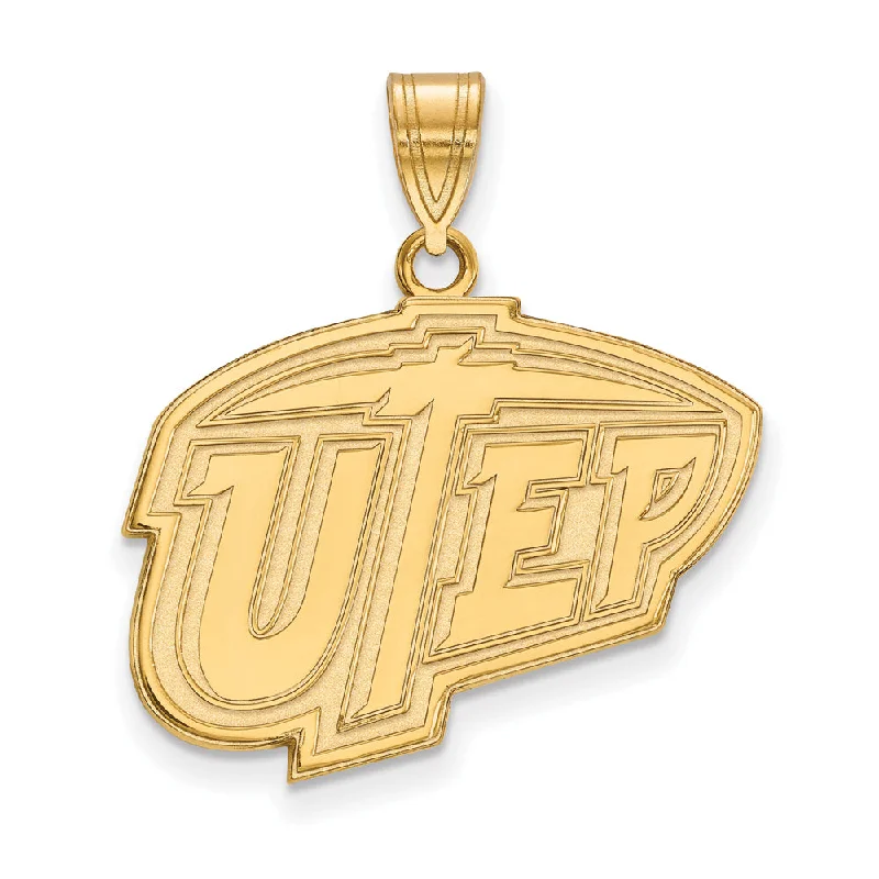 Jewelry Sale – Exclusive Styles At Lower Prices 10k Yellow Gold U. of Texas at El Paso Large Logo Pendant Jewelry Sale – Exclusive Styles At Lower Prices 10k Yellow Gold U. of Texas at El Paso Large Logo Pendant
