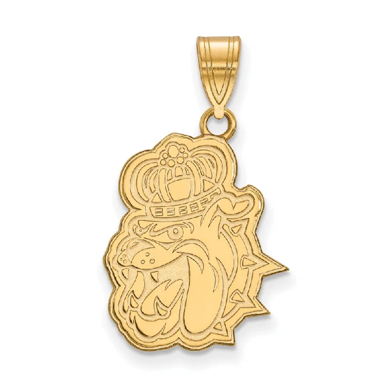 Breathtaking Jewelry, Breathtaking Prices 14k Gold Plated Silver James Madison U Large Mascot Pendant Breathtaking Jewelry, Breathtaking Prices 14k Gold Plated Silver James Madison U Large Mascot Pendant