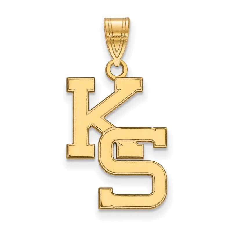 Exclusive Jewelry Sale – Shine For Less 14k Gold Plated Silver Kansas State Large 'KS' Pendant Exclusive Jewelry Sale – Shine For Less 14k Gold Plated Silver Kansas State Large 'KS' Pendant