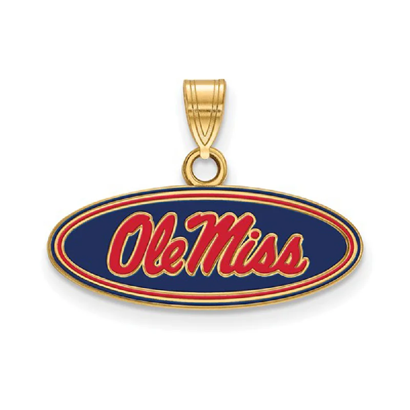Huge Savings On Timeless Jewelry Collections 14k Gold Plated Silver U. of Mississippi SM Enamel 'Ole Miss' Pendant Huge Savings On Timeless Jewelry Collections 14k Gold Plated Silver U. of Mississippi SM Enamel 'Ole Miss' Pendant
