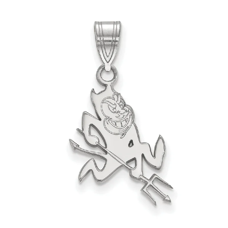 Big Discounts On Elegant Jewelry Collections 14k White Gold Arizona State Large Mascot Pendant Big Discounts On Elegant Jewelry Collections 14k White Gold Arizona State Large Mascot Pendant