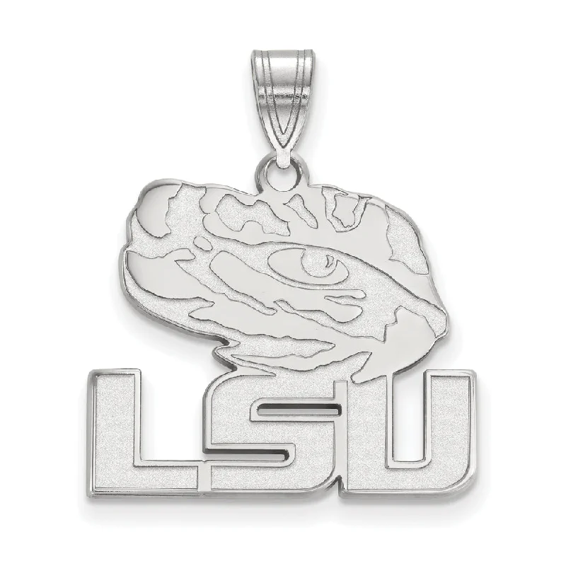 Jewelry Clearance Event – Stock Up Before It's Over 14k White Gold Louisiana State Large 'LSU' Mascot Pendant Jewelry Clearance Event – Stock Up Before It's Over 14k White Gold Louisiana State Large 'LSU' Mascot Pendant