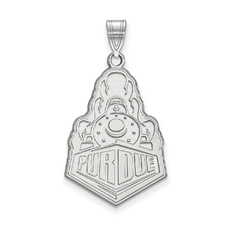 Limited-Time Offer On Premium Jewelry Collections 14k White Gold Purdue XL Logo Pendant Limited-Time Offer On Premium Jewelry Collections 14k White Gold Purdue XL Logo Pendant