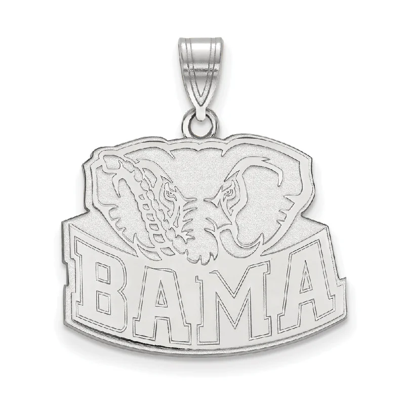 Jewelry Flash Sale – Stylish Designs At Unbeatable Rates 14k White Gold U. of Alabama Large 'BAMA' Pendant Jewelry Flash Sale – Stylish Designs At Unbeatable Rates 14k White Gold U. of Alabama Large 'BAMA' Pendant