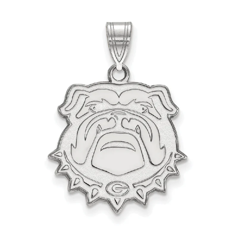 Must-Have Jewelry At Unbelievable Discounts 14k White Gold U. of Georgia Large Bulldog Pendant Must-Have Jewelry At Unbelievable Discounts 14k White Gold U. of Georgia Large Bulldog Pendant