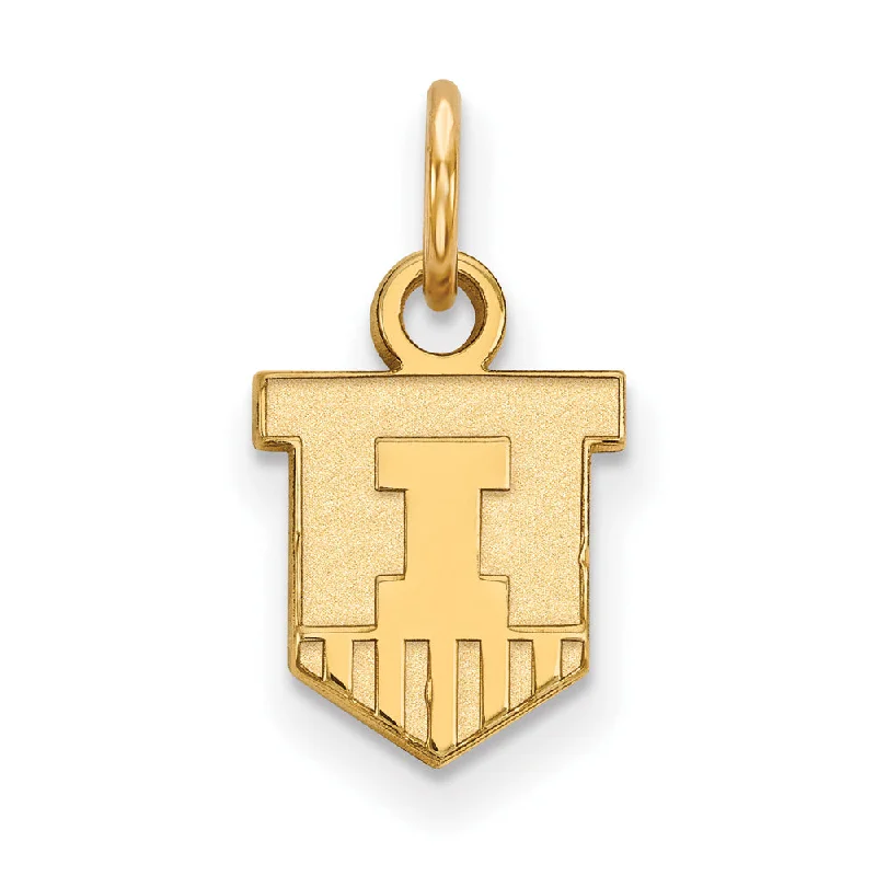 Handmade Pearl Jewelry For Timeless Elegance 14k Yellow Gold U. of Illinois XS (Tiny) Shield Charm or Pendant Handmade Pearl Jewelry For Timeless Elegance 14k Yellow Gold U. of Illinois XS (Tiny) Shield Charm or Pendant
