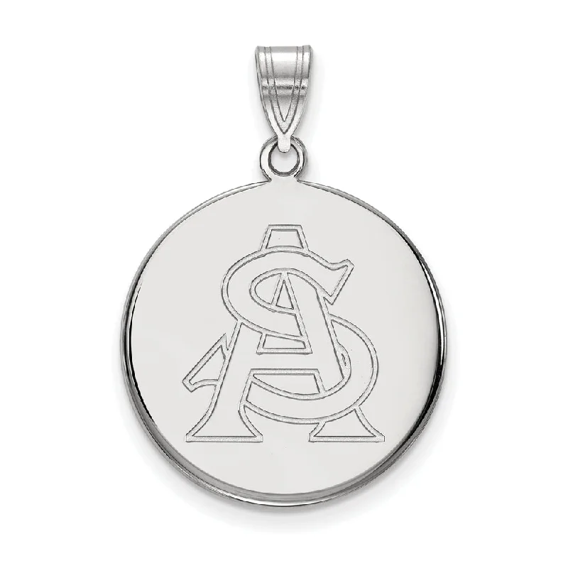 Sparkle More For Less – Jewelry Sale Happening Now Sterling Silver Arizona State Large Disc Pendant Sparkle More For Less – Jewelry Sale Happening Now Sterling Silver Arizona State Large Disc Pendant