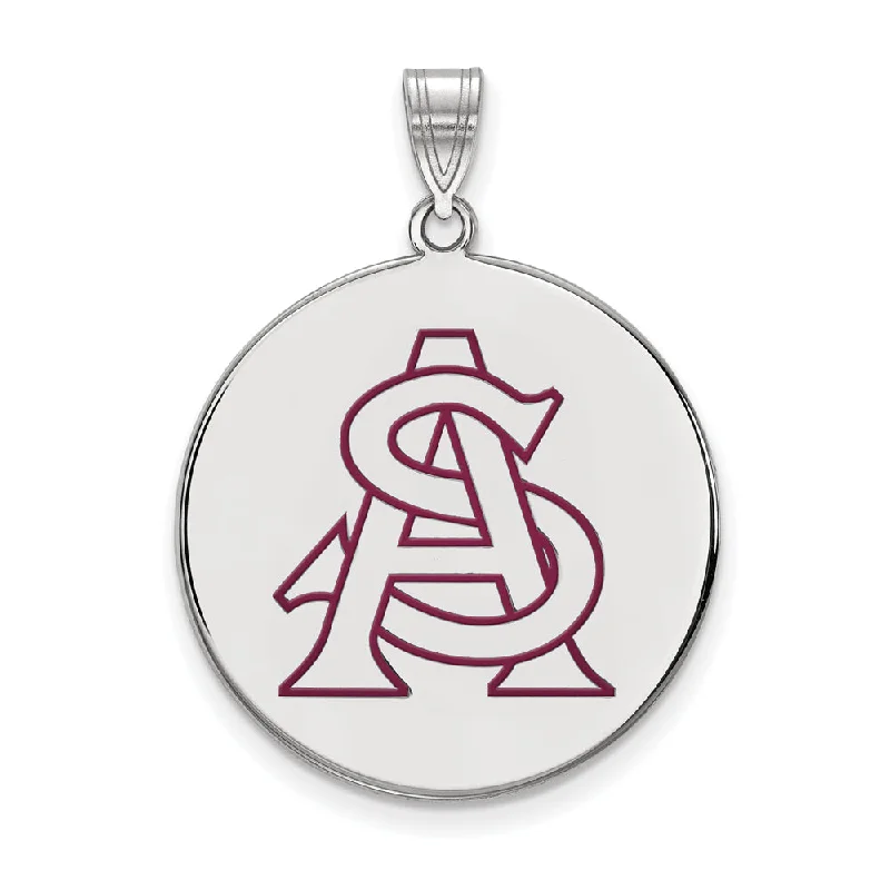 Elegant Designs, Unbeatable Discounts – Shop Jewelry Now Sterling Silver Arizona State XL Enamel Disc Pendant Elegant Designs, Unbeatable Discounts – Shop Jewelry Now Sterling Silver Arizona State XL Enamel Disc Pendant