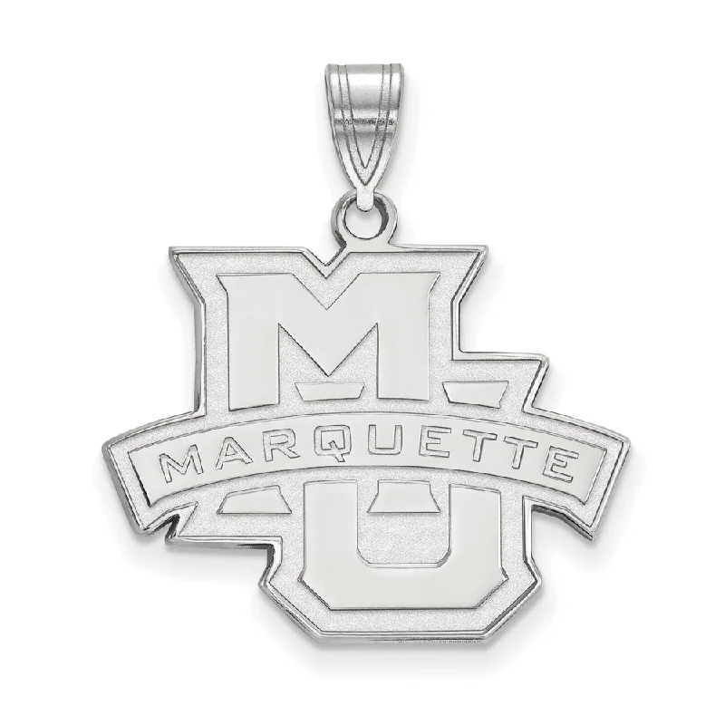 Exclusive Online Jewelry Sale – Don't Wait Sterling Silver Marquette U Large Logo Pendant Exclusive Online Jewelry Sale – Don't Wait Sterling Silver Marquette U Large Logo Pendant
