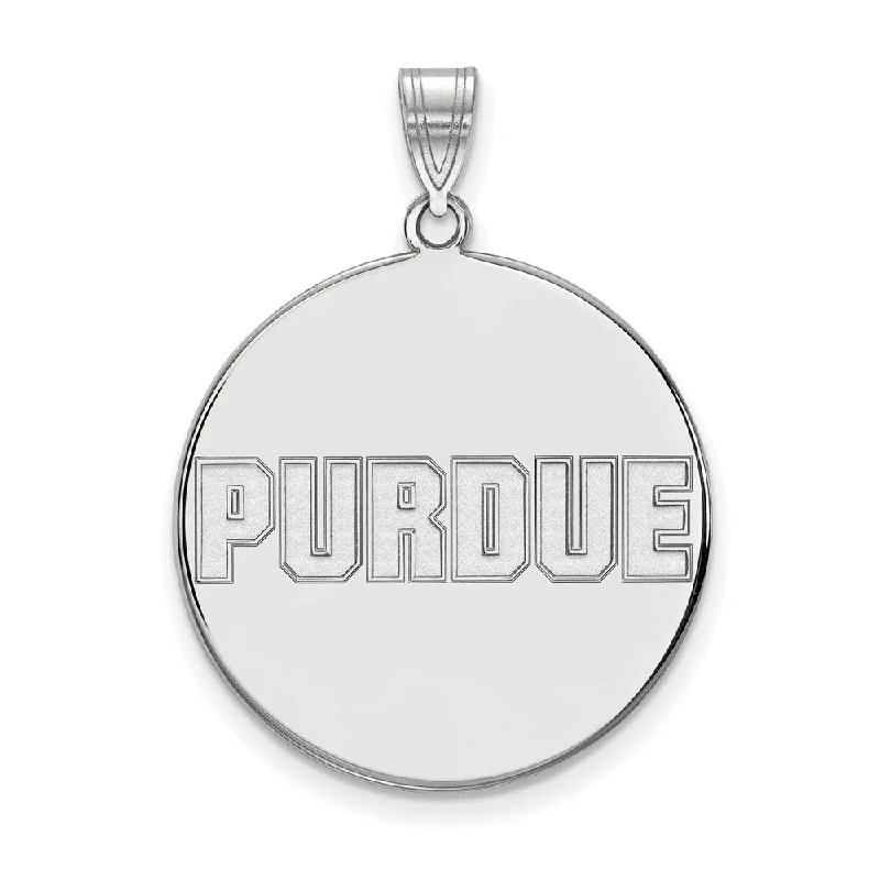 Get Your Favorite Jewelry At The Best Price Sterling Silver Purdue XL Script Disc Pendant Get Your Favorite Jewelry At The Best Price Sterling Silver Purdue XL Script Disc Pendant