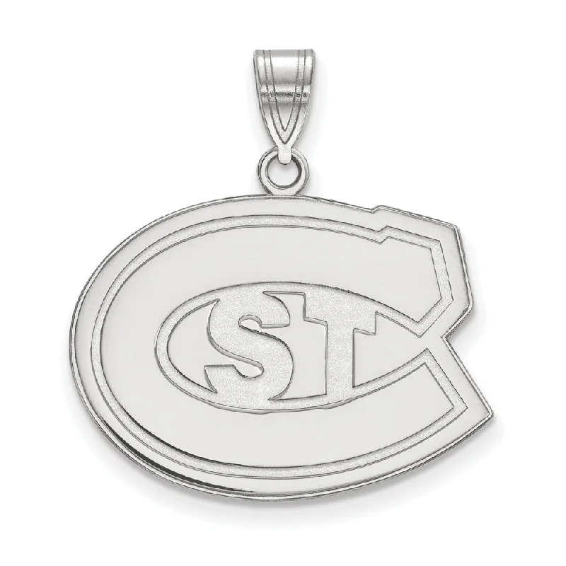 Shop Fine Jewelry With Amazing Deals Sterling Silver St. Cloud State Large 'STC' Pendant Shop Fine Jewelry With Amazing Deals Sterling Silver St. Cloud State Large 'STC' Pendant