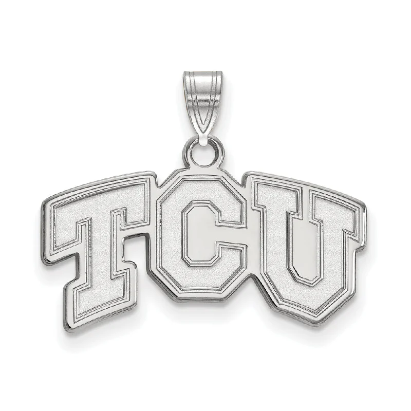 Exclusive Jewelry Markdowns – Limited-Time Offer Sterling Silver Texas Christian U. Small 'TCU' Pendant Exclusive Jewelry Markdowns – Limited-Time Offer Sterling Silver Texas Christian U. Small 'TCU' Pendant