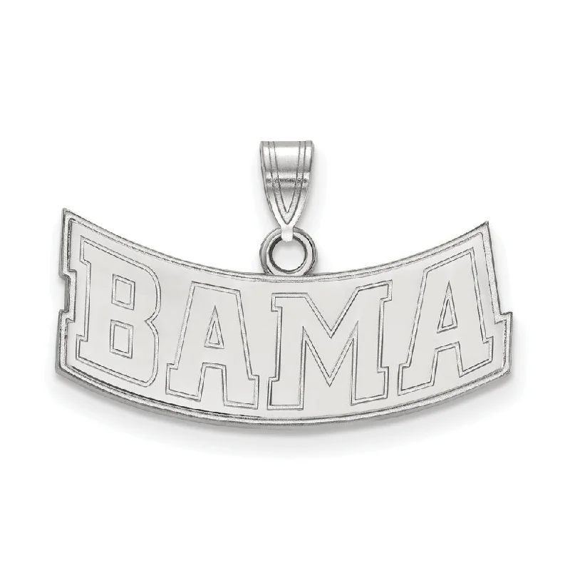 Versatile Layering Jewelry For Effortless Chic Sterling Silver U. of Alabama Small 'BAMA' Pendant Versatile Layering Jewelry For Effortless Chic Sterling Silver U. of Alabama Small 'BAMA' Pendant