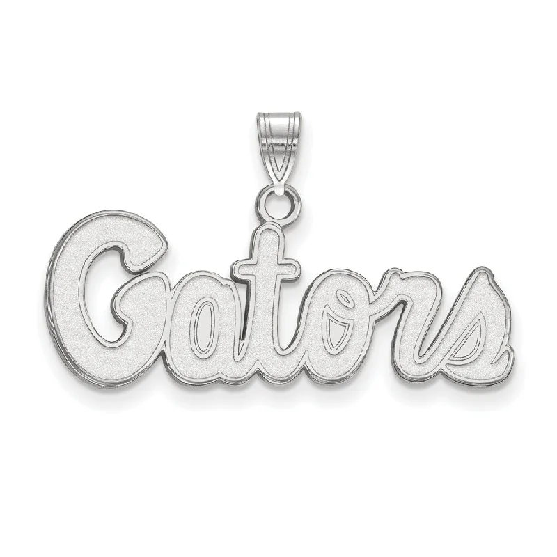 Exclusive Jewelry Offers – Sparkle For Less Sterling Silver U. of Florida Small Script 'Gators' Pendant Exclusive Jewelry Offers – Sparkle For Less Sterling Silver U. of Florida Small Script 'Gators' Pendant