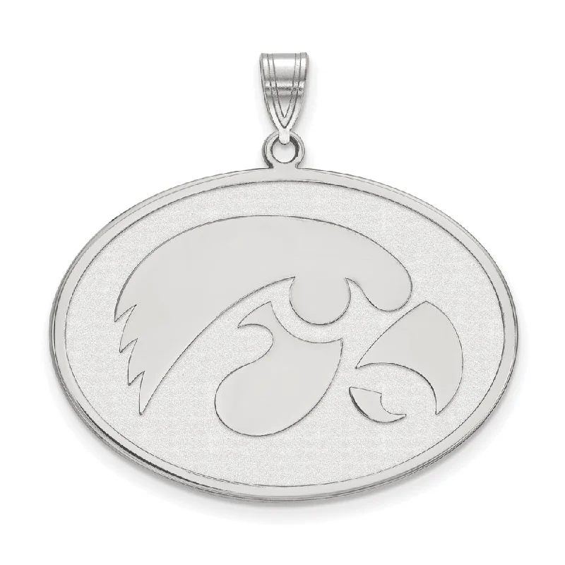 High-Quality Gemstone Jewelry For Special Occasions Sterling Silver U. of Iowa XL Pendant High-Quality Gemstone Jewelry For Special Occasions Sterling Silver U. of Iowa XL Pendant