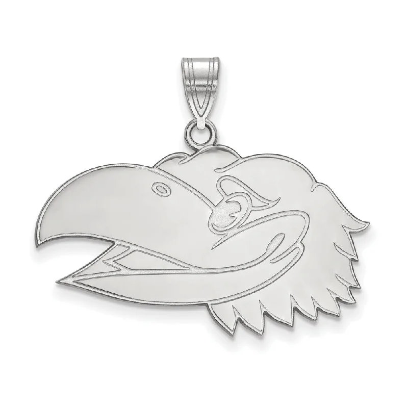 Jewelry Clearance Event – Stock Up Before It's Over Sterling Silver U. of Kansas Large Left Profile Mascot Pendant Jewelry Clearance Event – Stock Up Before It's Over Sterling Silver U. of Kansas Large Left Profile Mascot Pendant