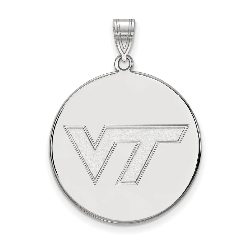 Flash Sale On Exquisite Jewelry – Don't Miss Out Sterling Silver Virginia Tech XL Logo Disc Pendant Flash Sale On Exquisite Jewelry – Don't Miss Out Sterling Silver Virginia Tech XL Logo Disc Pendant