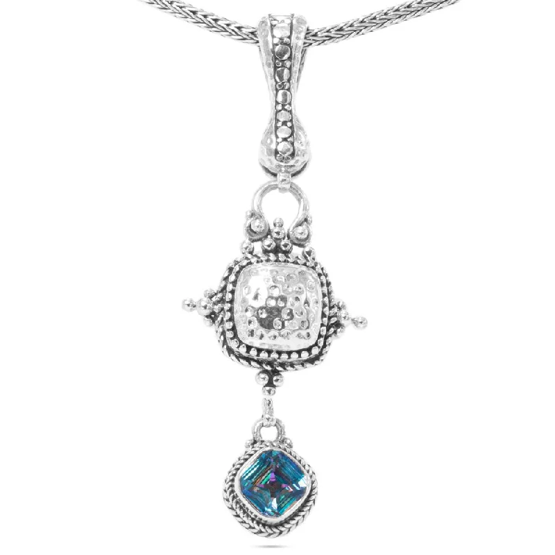 Flash Sale On Elegant Jewelry – Don't Miss Out Sterling Silver Flat Jawan & Hammered True Picasso™ Mystic Quartz Pendant With Magnetic Enhancer Bail Flash Sale On Elegant Jewelry – Don't Miss Out Sterling Silver Flat Jawan & Hammered True Picasso™ Mystic Quartz Pendant With Magnetic Enhancer Bail