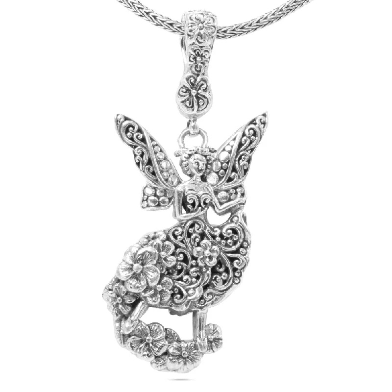 Shop Handcrafted Jewelry At Special Promotional Rates Sterling Silver Frangipani & Tree of Life Fairy "Essentials" Pendant With Magnetic Enhancer Bail Shop Handcrafted Jewelry At Special Promotional Rates Sterling Silver Frangipani & Tree of Life Fairy "Essentials" Pendant With Magnetic Enhancer Bail