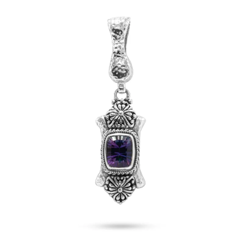 Premium Diamond Jewelry At Once-In-A-Lifetime Discounts Sterling Silver Janyl Adair & Hammered Sugarplum™ Mystic Quartz Pendant Enhancer™ Premium Diamond Jewelry At Once-In-A-Lifetime Discounts Sterling Silver Janyl Adair & Hammered Sugarplum™ Mystic Quartz Pendant Enhancer™