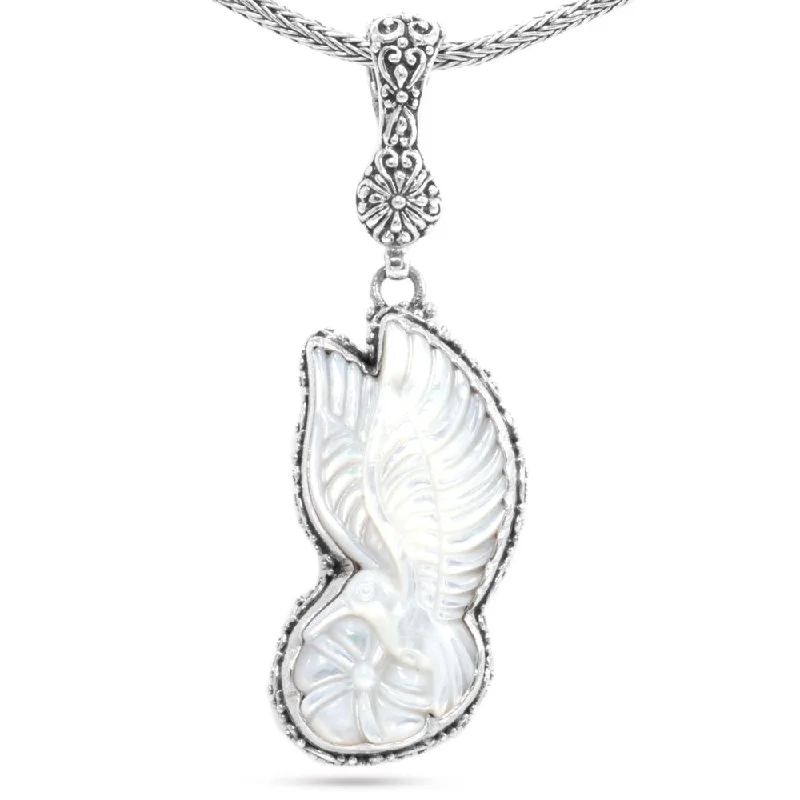 Shine In Style – Shop Jewelry Discounts Today Sterling Silver Janyl Adair White Mother Of Pearl Carved Hummingbird Pendant™ With Magnetic Enhancer Bail Shine In Style – Shop Jewelry Discounts Today Sterling Silver Janyl Adair White Mother Of Pearl Carved Hummingbird Pendant™ With Magnetic Enhancer Bail