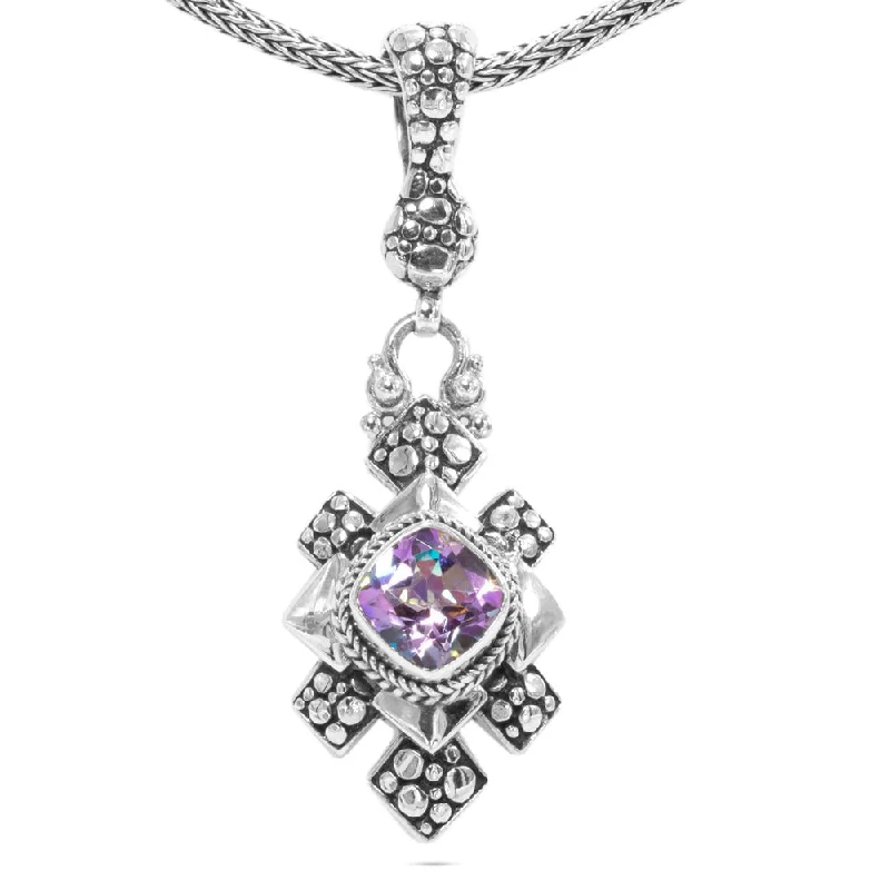 Final Call For Exquisite Jewelry At Reduced Rates Sterling Silver Scattered Jawan Pink Vapor™ Mystic Quartz Pendant With Magnetic Enhancer Bail Final Call For Exquisite Jewelry At Reduced Rates Sterling Silver Scattered Jawan Pink Vapor™ Mystic Quartz Pendant With Magnetic Enhancer Bail