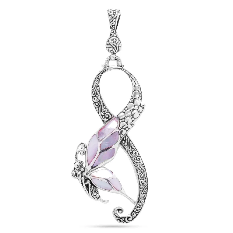 Discover Unique Jewelry With Special Limited-Time Offers Sterling Silver Tree Of Life Pink Shell Butterfly Pendant With Magnetic Enhancer Bail™ Discover Unique Jewelry With Special Limited-Time Offers Sterling Silver Tree Of Life Pink Shell Butterfly Pendant With Magnetic Enhancer Bail™