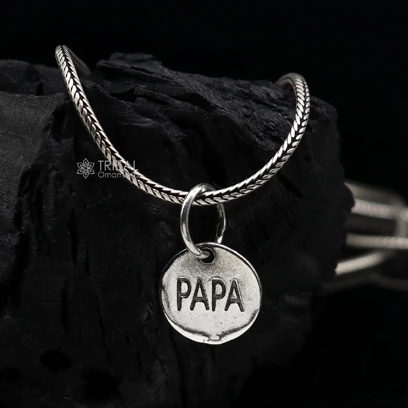 Personalized Jewelry Sale – Unique Pieces At Great Prices Unique father/PAPA 925 sterling silver small pendant, Wonderful Pendant for father lover unisex gifting round shiny pendants nsp665 Personalized Jewelry Sale – Unique Pieces At Great Prices Unique father/PAPA 925 sterling silver small pendant, Wonderful Pendant for father lover unisex gifting round shiny pendants nsp665