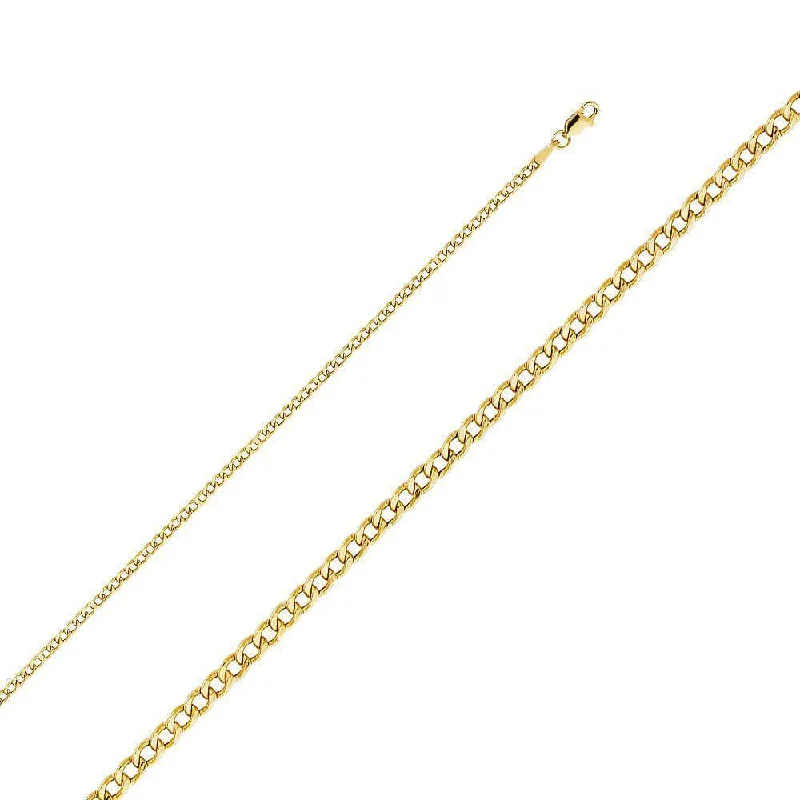 Celebrate Every Occasion With Sparkling Savings 2.4mm Hollow Cuban Chain