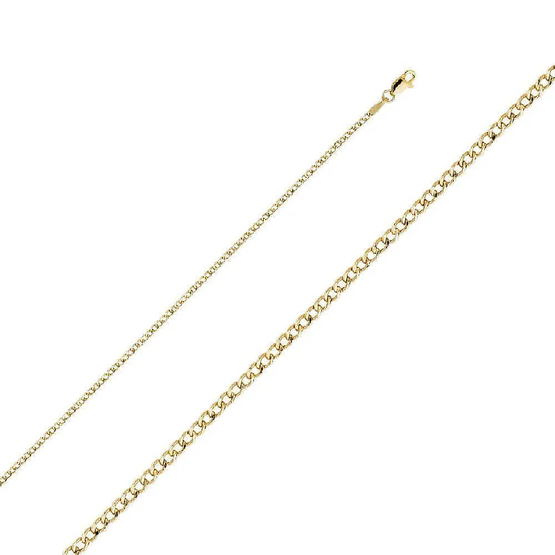 Final Call For Exquisite Jewelry At Reduced Rates 2mm Hollow Cuban Chain