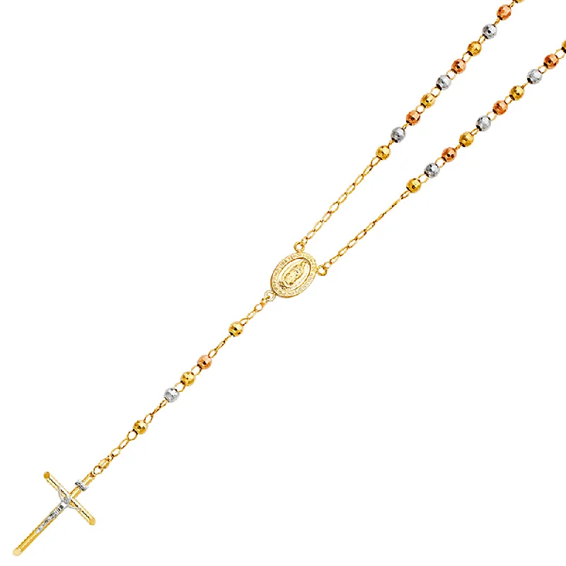 Limited-Stock Jewelry Clearance – Grab Your Favorites Now 5mm Rosary Necklace Multi-Colour Chain
