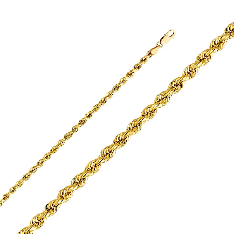 Unlock Unbeatable Jewelry Deals Before They’Re Gone 4mm Regular Solid Rope Chain