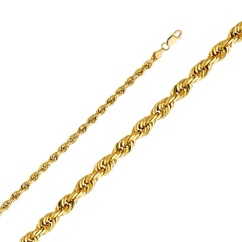 Get The Sparkle You Love At Prices You Adore 5mm Regular Solid Rope Chain