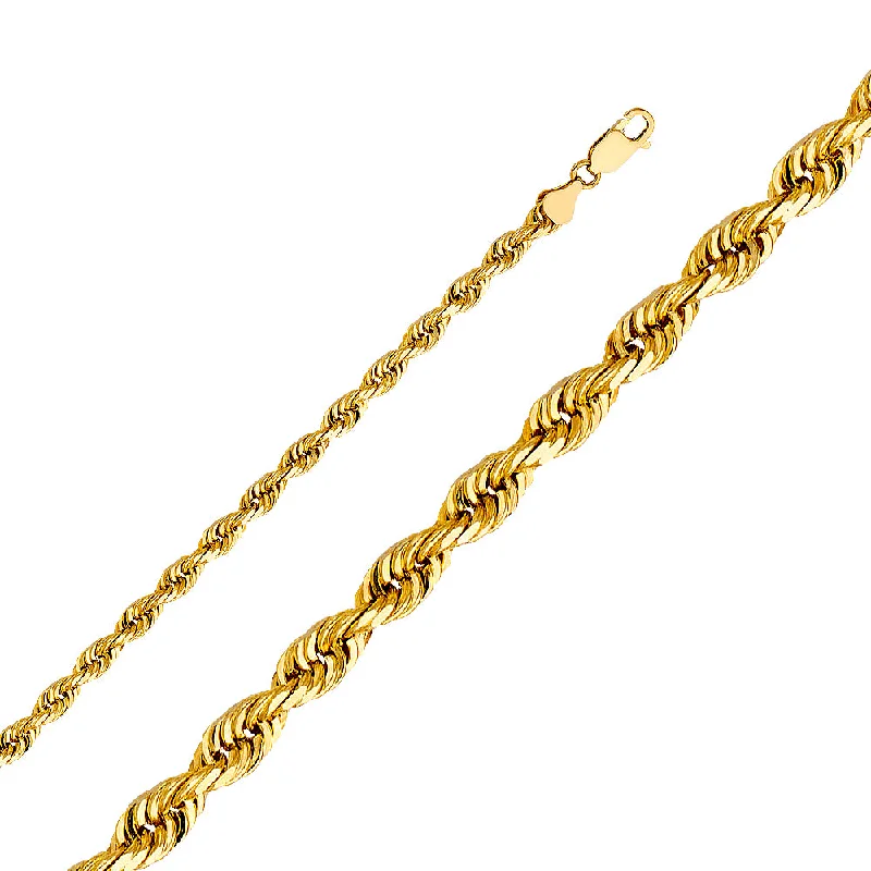 Affordable Glamour – Premium Jewelry For Less 6mm Regular Solid Rope Chain