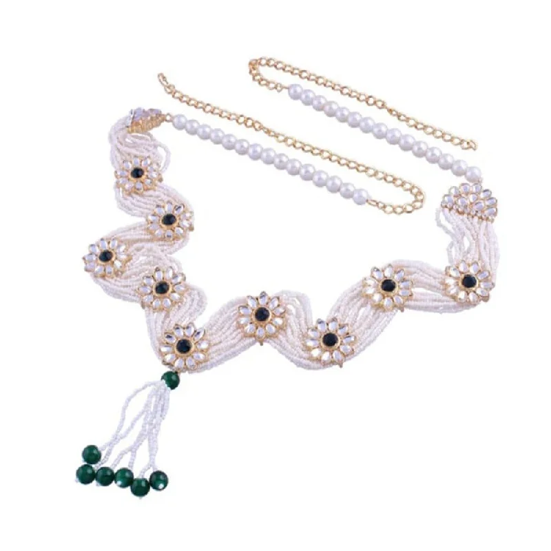 Huge Markdowns On Premium Jewelry Styles Akruti Collection Gold Plated Kundan And Pearl Kamarbandh Huge Markdowns On Premium Jewelry Styles Akruti Collection Gold Plated Kundan And Pearl Kamarbandh
