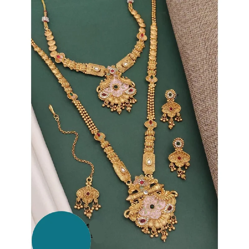Special Sale On Handcrafted Jewelry – Shop Today Akruti Collection Gold Plated Combo Necklace Set Special Sale On Handcrafted Jewelry – Shop Today Akruti Collection Gold Plated Combo Necklace Set